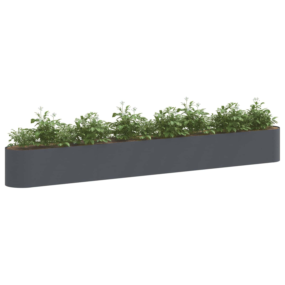 Vidaxl verhoogd tuinbed antracietkleurig 360 x 40 x 40 cm