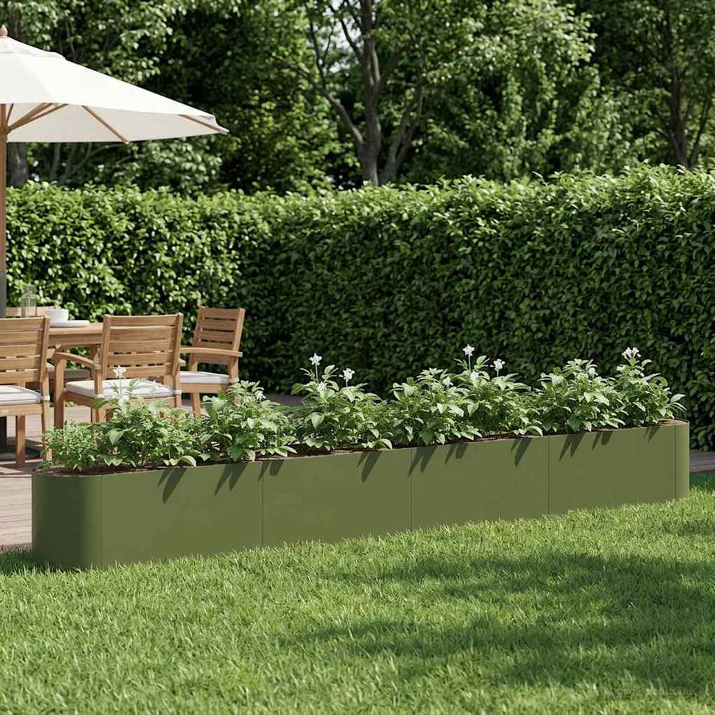 Vidaxl verhoogd tuinbed olijfgroen 360 x 40 x 40 cm