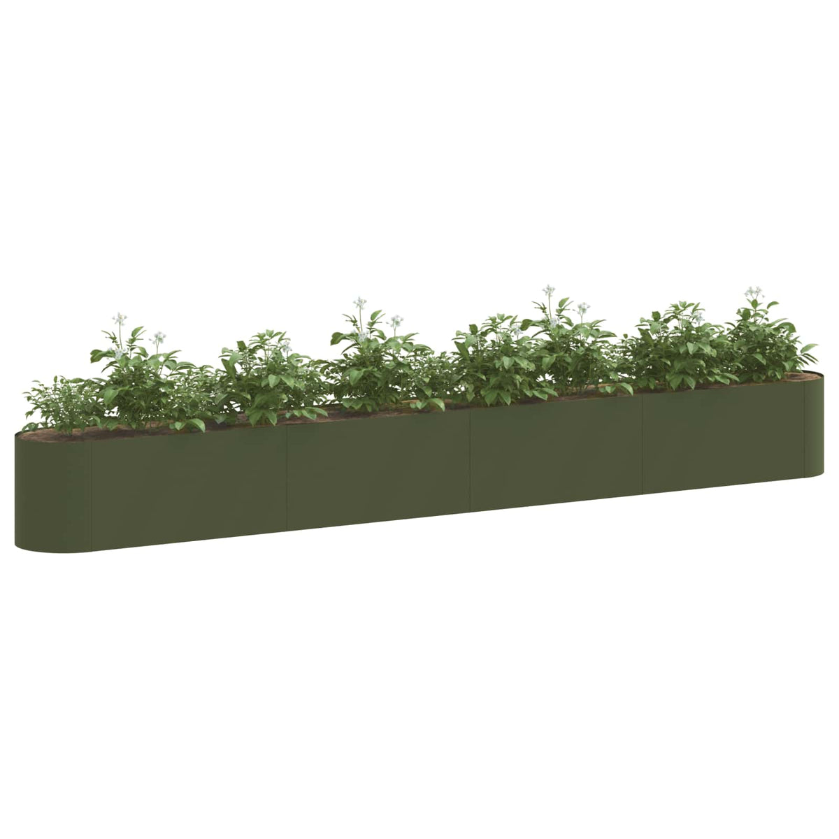 Vidaxl verhoogd tuinbed olijfgroen 360 x 40 x 40 cm