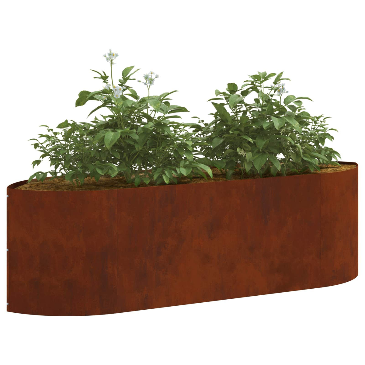 Vidaxl verhoogd tuinbed weervast staal 140 x 40 x 40 cm staal