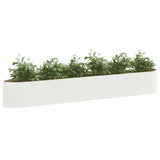 Vidaxl verhoogd tuinbed wit 300 x 40 x 40 cm staal