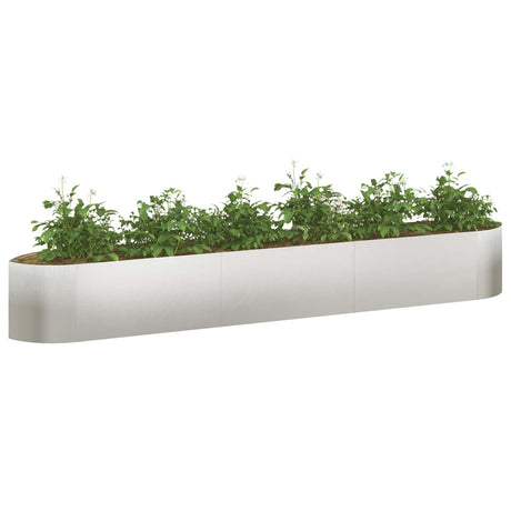 Vidaxl verhoogd tuinbed roestvrij staal 300 x 40 x 40 cm staal