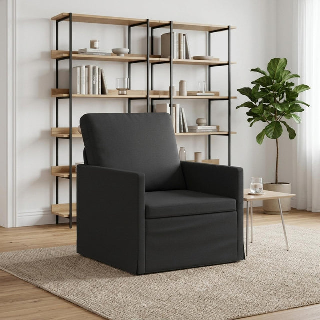 Vidaxl fauteuil zwart 70 x 81 x 82 cm stof