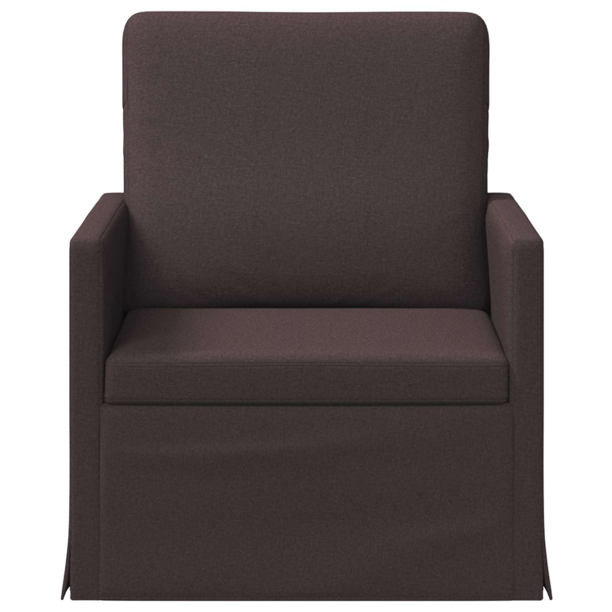 Vidaxl fauteuil donkerbruin 70 x 81 x 82 cm stof