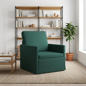 Vidaxl fauteuil donkergroen 70 x 81 x 82 cm stof
