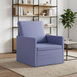 Vidaxl fauteuil jeans blauw 70 x 81 x 82 cm stof