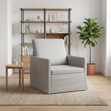 Vidaxl fauteuil wolkengrijs 70 x 81 x 82 cm stof