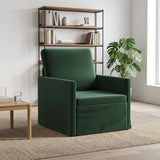 Vidaxl fauteuil donkergroen 70 x 81 x 82 cm fluweel