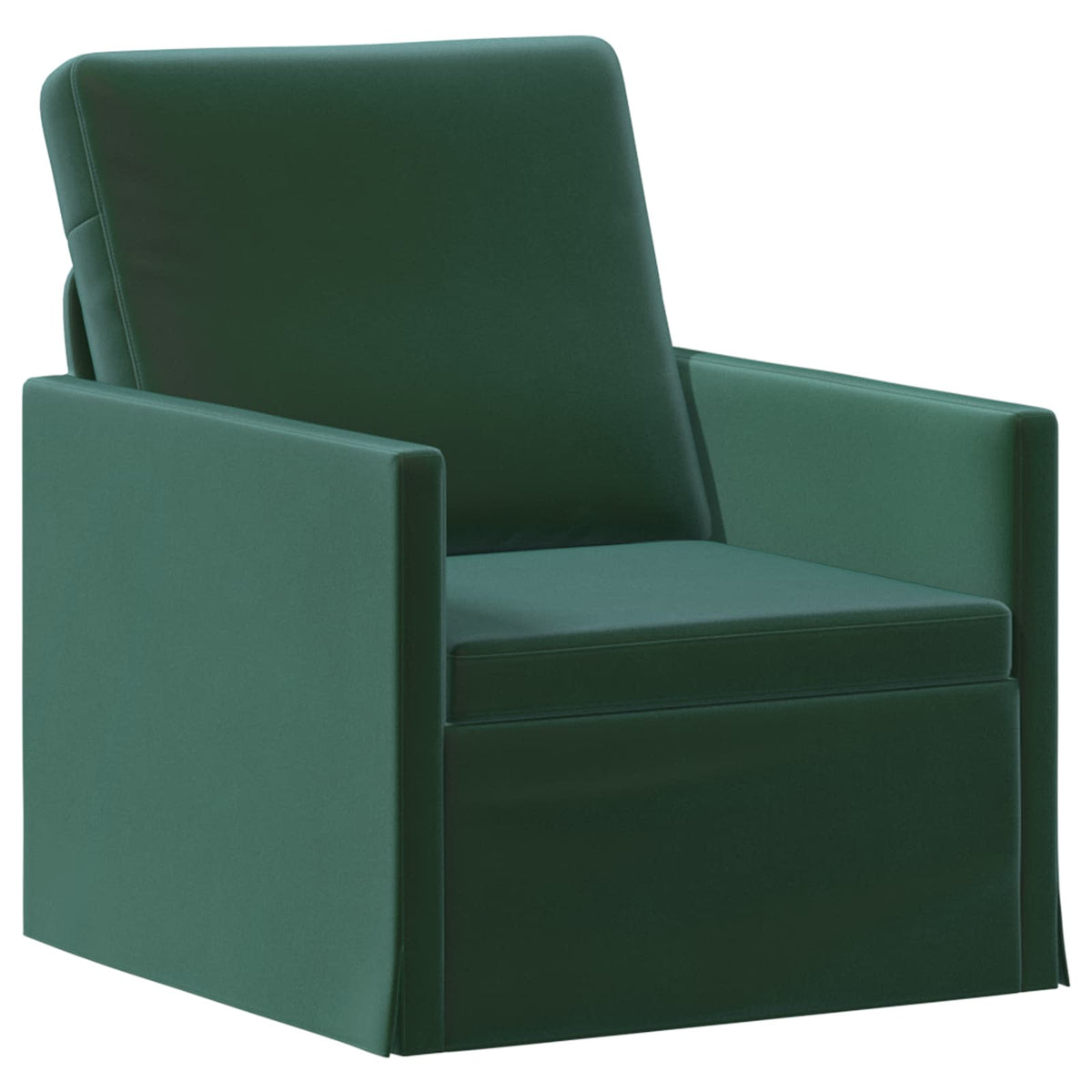 Vidaxl fauteuil donkergroen 70 x 81 x 82 cm fluweel