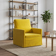 Vidaxl fauteuil geel 70 x 81 x 82 cm fluweel