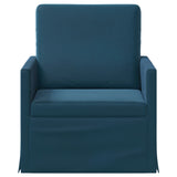Vidaxl fauteuil blauw 70 x 81 x 82 cm fluweel