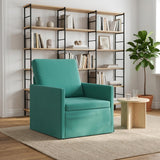 Vidaxl fauteuil turquoise 70 x 81 x 82 cm fluweel