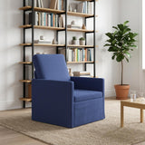 Vidaxl fauteuil politieblauw 70 x 81 x 82 cm fluweel