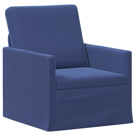 Vidaxl fauteuil politieblauw 70 x 81 x 82 cm fluweel