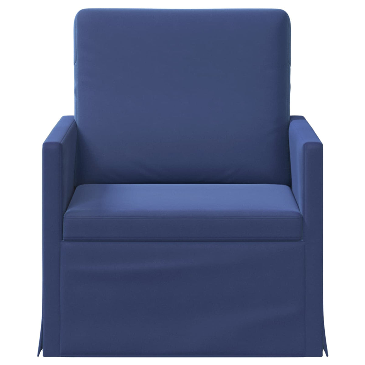 Vidaxl fauteuil politieblauw 70 x 81 x 82 cm fluweel