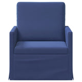 Vidaxl fauteuil politieblauw 70 x 81 x 82 cm fluweel