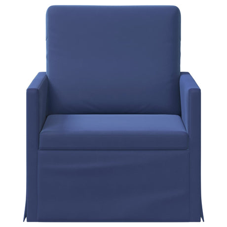 Vidaxl fauteuil politieblauw 70 x 81 x 82 cm fluweel