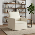 Vidaxl fauteuil crèmekleurig 70 x 81 x 82 cm katoen stof