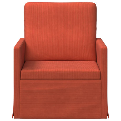 Vidaxl fauteuil rood-oranje 70 x 81 x 82 cm katoen stof