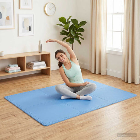 Vidaxl zwembad grondmat 24 st blauw 8,64 ㎡ eva schuim