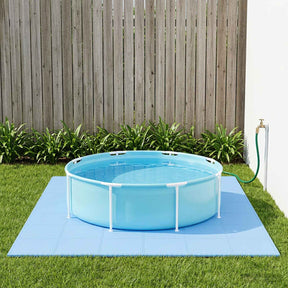 Vidaxl zwembad grondmat 24 st blauw 8,64 m² eva schuim