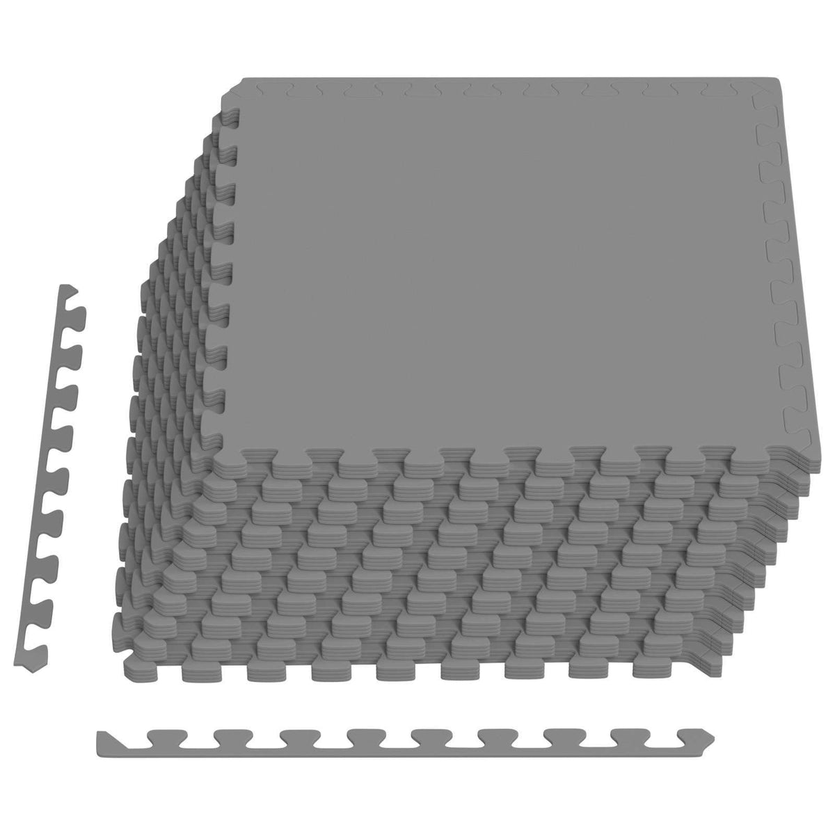 Vidaxl zwembad grondmat 40 st grijs 14,4 m² eva schuim