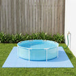 Vidaxl zwembad grondmat 40 st blauw 14,4 m² eva schuim