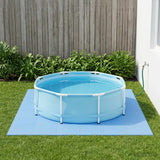 Vidaxl zwembad grondmat 12 st blauw 4,32 m² eva schuim