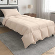 Vidaxl dekbedset 2 st 135 x 200 cm zomer 850 gsm beige
