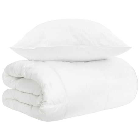 Vidaxl dekbedset 2 st wit bamboevezel