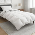 Vidaxl dekbedset met kussen wit 135 x 200 cm katoen, bamboe, polyester