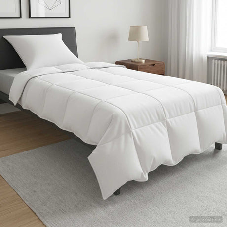 Vidaxl dekbedset 2 st 135 x 200 cm winter bamboe wit