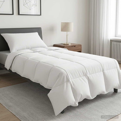 Vidaxl dekbedset 2 st 135 x 200 cm winter bamboe wit