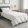 Vidaxl dekbedset 2 st 140 x 200 cm winter bamboe wit