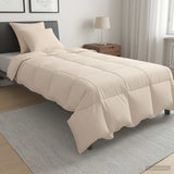Vidaxl dekbedset 2 st 135 x 220 cm alle seizoenen kapokvezel beige