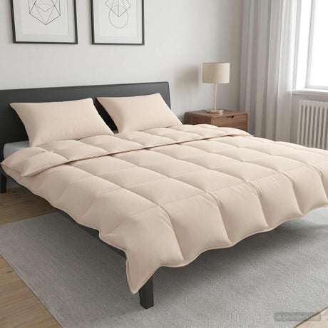 Vidaxl dekbedset 2 st 200 x 220 cm 250 gsm natuurlijke kapok beige