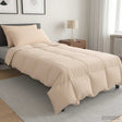 Vidaxl dekbedset 2 st 155 x 220 cm 250 gsm natuurlijke kapok beige