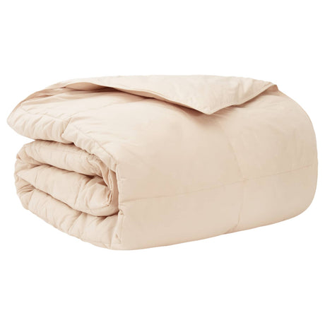 Vidaxl dekbedset 2 st 260 x 240 cm alle seizoenen kapokvezel beige