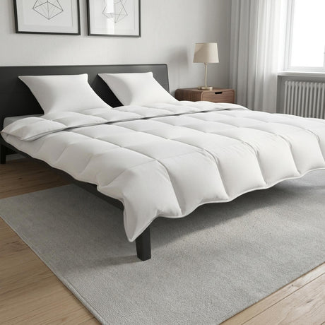 Vidaxl dekbedset 3 st wit bamboevezel