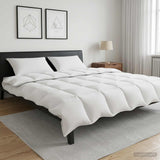 Vidaxl dekbedset 2 st 220 x 260 cm zomer 150 gsm bamboevezel wit