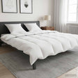 Vidaxl dekbedset 2 st 220 x 260 cm zomer 150 gsm bamboevezel wit