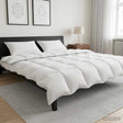 Vidaxl dekbedset met kussen wit 200 x 200 cm polyester, bamboe