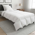 Vidaxl dekbedset met kussen wit 140 x 220 cm polyester, bamboe