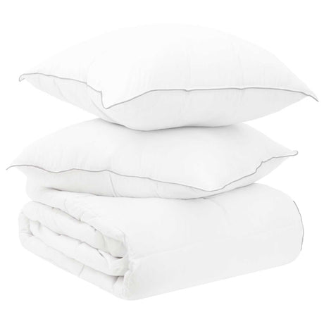 Vidaxl dekbed en hoofdkussen set 3 st 200 x 200 cm winter 1800 g pc