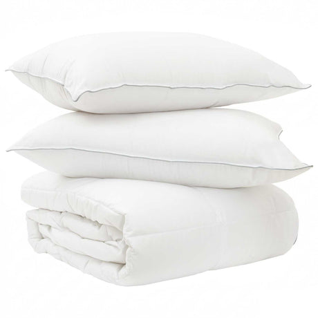 Vidaxl dekbed en hoofdkussen set 3 st 240 x 220 cm winter 1800 g pc