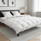 Vidaxl dekbedset 3 st 200 x 200 cm alle seizoenen bamboe wit