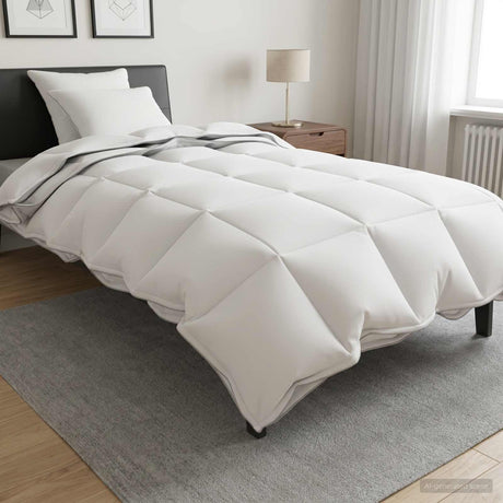 Vidaxl dekbedset 3 st 155 x 220 cm alle seizoenen bamboe wit