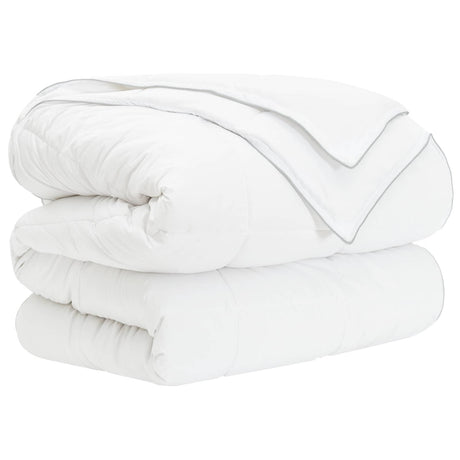 Vidaxl dekbedset 3 st 200 x 220 cm alle seizoenen bamboe wit