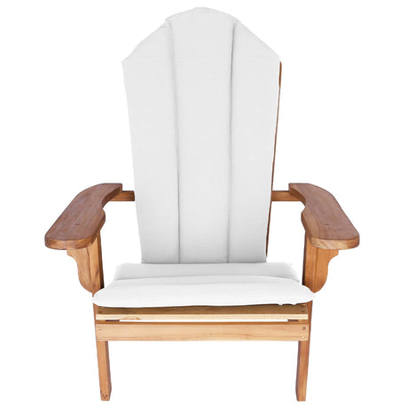 Vidaxl tuinstoel adirondack naturel massief teakhout