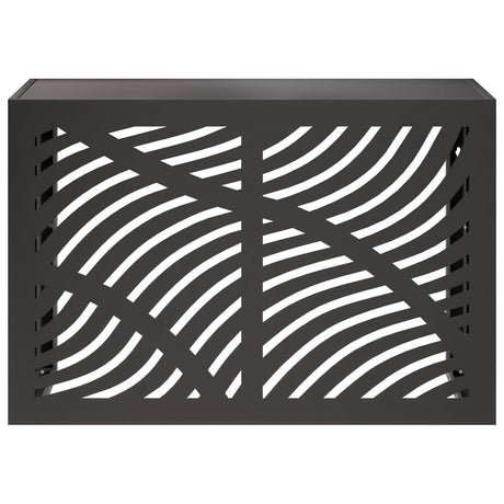 Vidaxl omkasting voor airconditioner zwart 90 x 40 x 60 cm staal